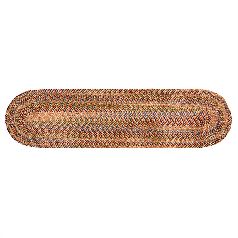 Tapis orange / beige Dollman, Tapis de couloir beige