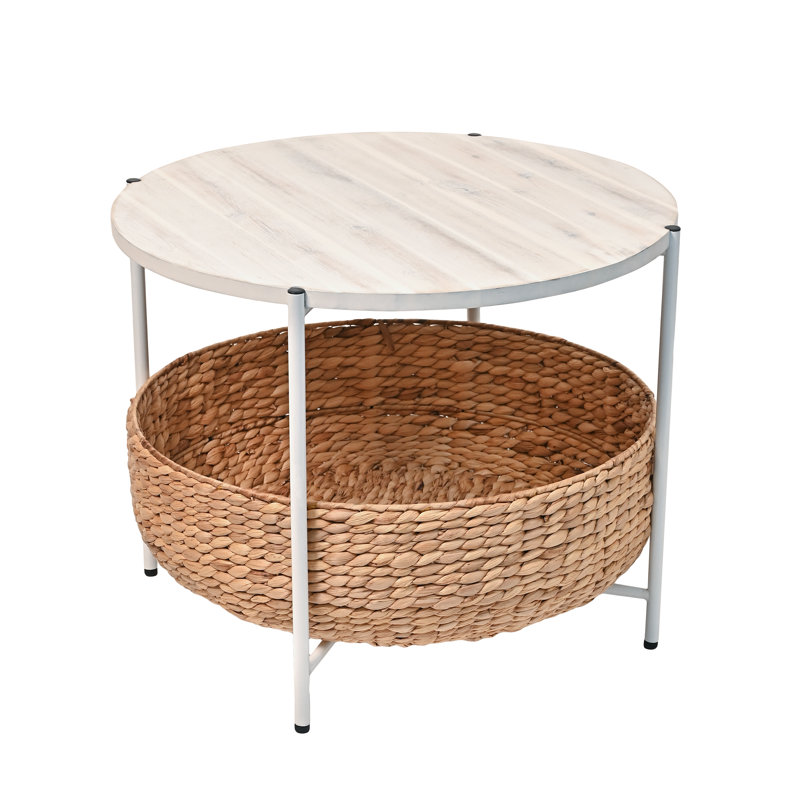 Table basse 24,21 po Carly, Blanc