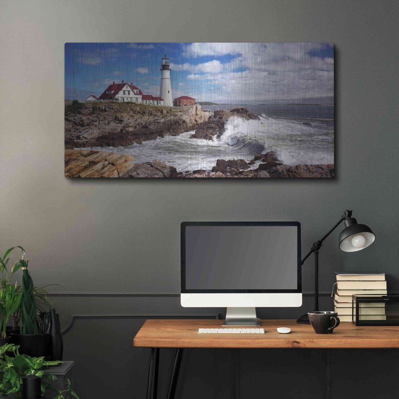 Portland Light - peinture sur métal sans cadre, H 24 po x l 48 po x P 0,2 po