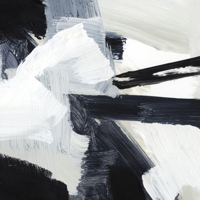Expressive Monochrome I 1 Piece Wrapped Canvas Painting