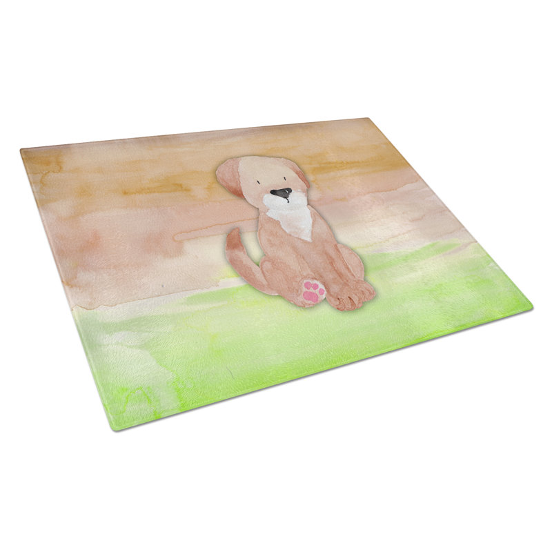 Planche à découper en verre trempé pour chien caroline