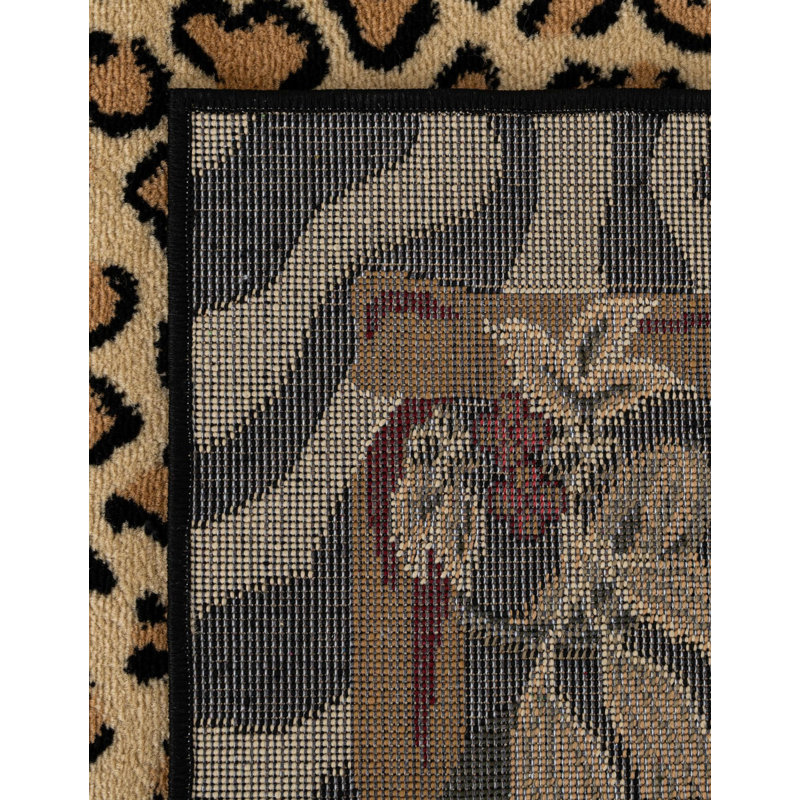 Testerman Power Loom Cream Rug, Square 5'3"
