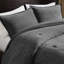 Édredon sergé délavé très grand / très grand 3 pièces - élégance intemporelle, peau, coutures Bartack 100% coton, sommeil réparateur toutes saisons-124265544-124265545