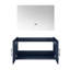 Meuble-lavabo bleu marine 36 po X 22 avec miroir à DEL - Option de rangement généreuse Méthode d'installation rapide Installation abondante entièrement assemblée rapidement-989862203
