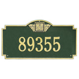 Monogram 1-Line Wall Address Plaque
