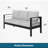 73 Inch All-Weather Aluminum Patio Sofa, 3 Seat Outdoor Couch With Thick Cushions And Durable Frame-394653340-394653339