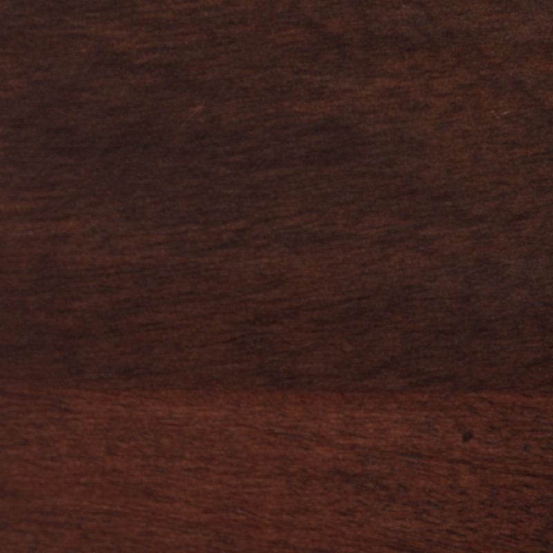 Lennox Dark Walnut Brown Wood and Silver Metal Bench