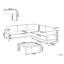 Garden Corner Sofa with Table 5 Seater SAMPIERI Left Hand Metal-1840703318