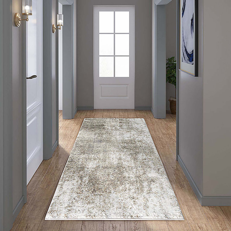 Cozy Shag Abstract Area Rug, Runner 2'7" x 7'