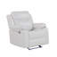 Fauteuil inclinable blanc avec lumière DEL Blanche