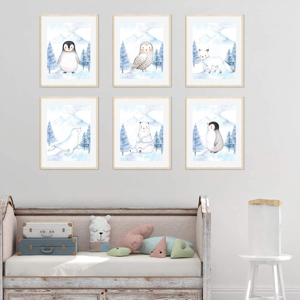 Davlos Animals 6 - Piece Paper Print Harriet Bee