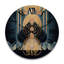 Horloge murale géométrique en bois-1329740445