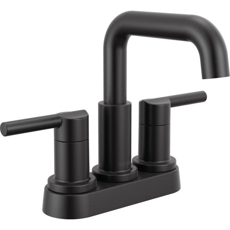 Robinet pour salle de bain à 2 poignées Nicoli, Gold
