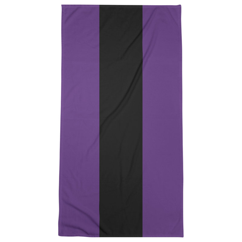Lightweight Bath Towel, Purple/Black/Purple