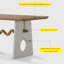 Ensemble de table à manger en bois massif de style français-108644821