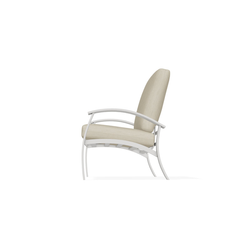 Belle Isle Outdoor Lounge Chair, Huskie, Snow