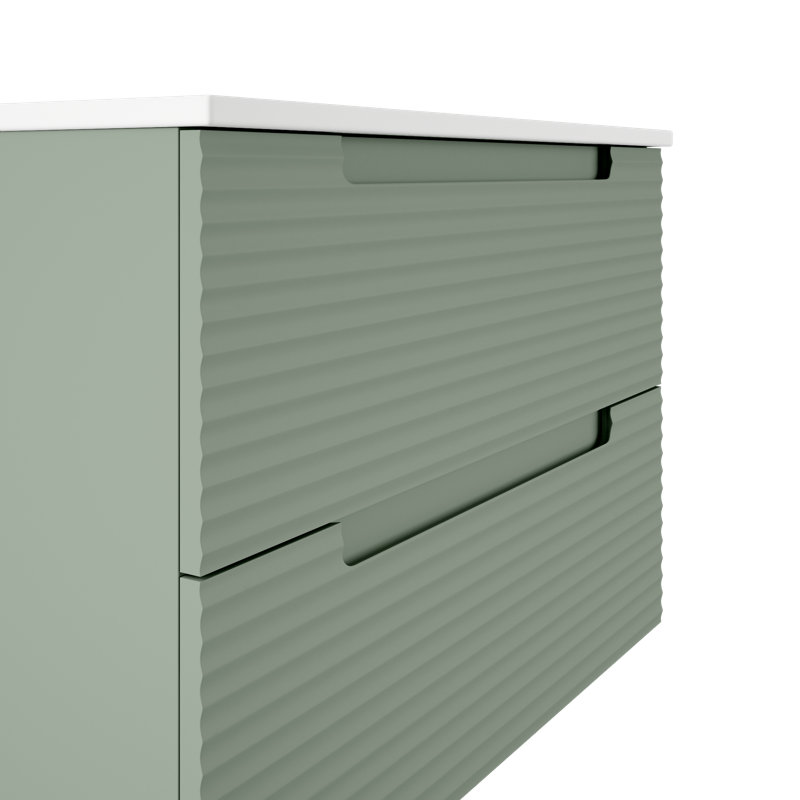 Ensemble de meuble-lavabo simple 24 po, Vert sauge