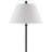 Yokley 61" Floor Lamp with Fabric Shade, Black