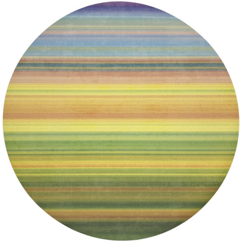 Gradient Greens Pebble 16" Vinyl Placemat, Yellow