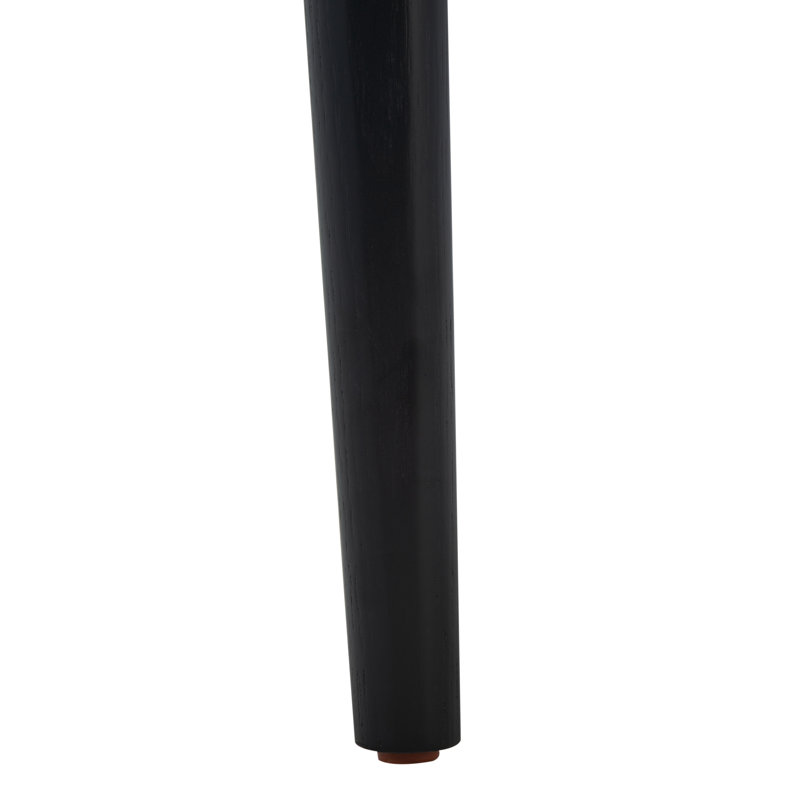 Cody Solid Wood Slat Back Side Chair, Black, Black