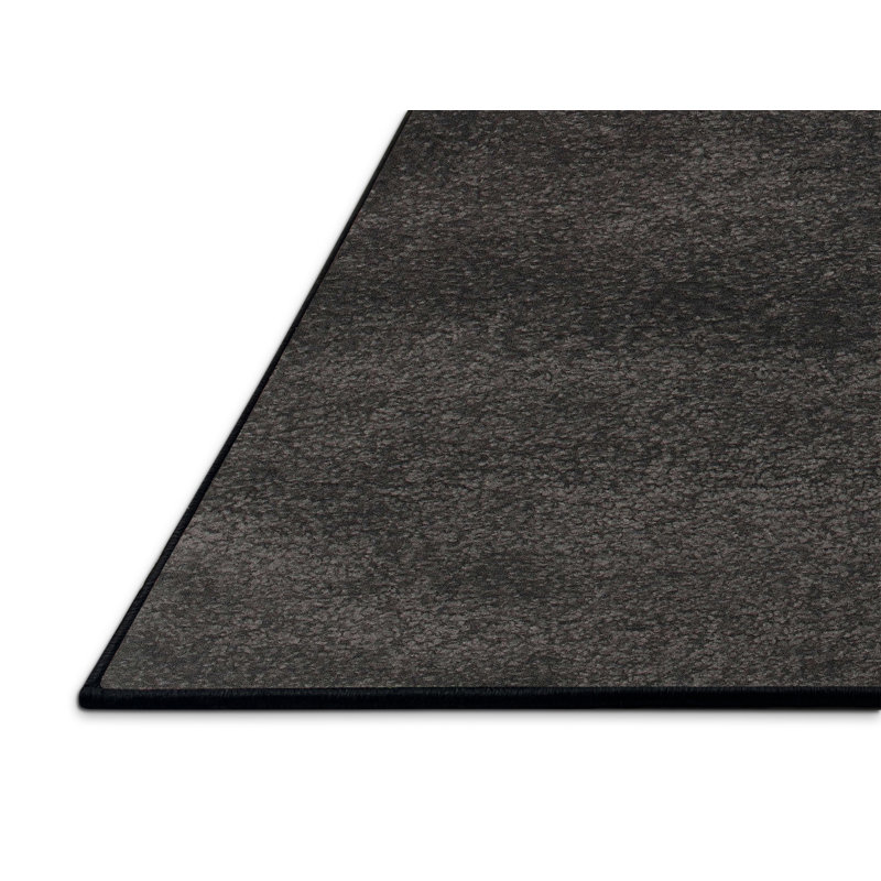 Tapis contemporain noir, Rectangle 6 pi x 9 pi