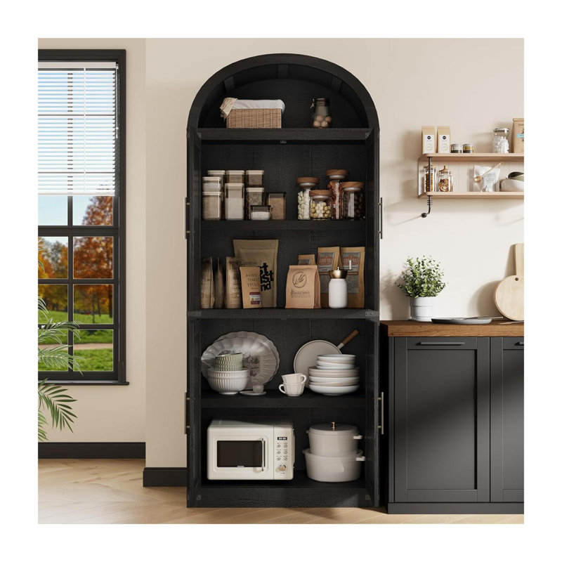 Armoire bibliothèque Modern Farmhouse, Noir