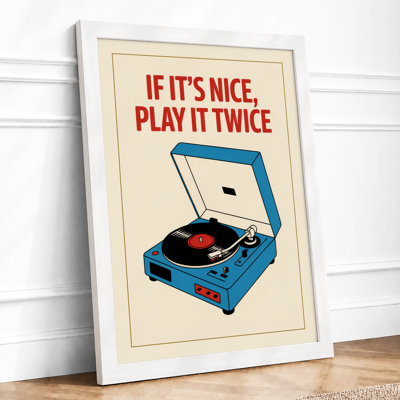 Play It Twice Vintage - Framed Print