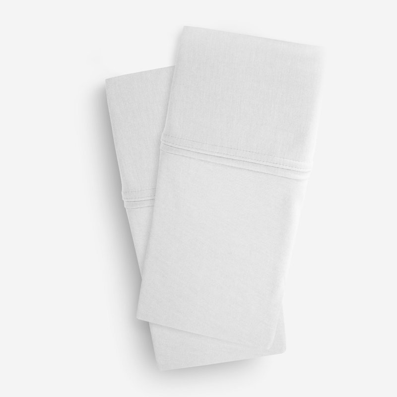 White Polyester Standard/Queen Pillowcase Set