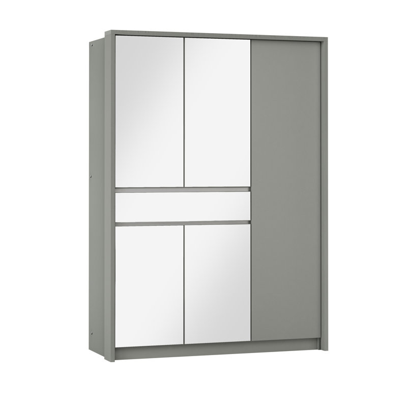 Bolius Manufactured Wood Wardrobe, Platinum