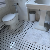 MSI Retro Bianco Porcelain Octagon and Dot Mosaic Wall & Floor