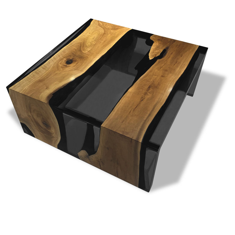 Coffee Table, 13.7" H x 27.6" L x 27.6" W