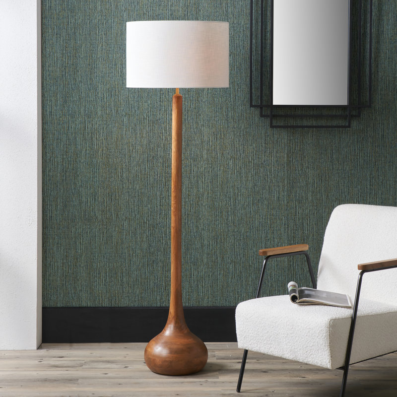Beyzanur 162cm Oil Rubbed Traditional Floor Lamp, White