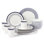 Charlotte Street Porcelain Dinnerware Set - Service for 4