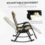 Chaises berçantes d'extérieur 2 pièces Outsunny, chaise berçante inclinable et inclinable-1772179231