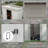 7' X 4' Metal Lean To Garden Shed, Outdoor Storage Shed, Garden Tool House With Double Sliding Doors-123283123-123283125