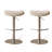 White Backless side Chair(Set of 2)
