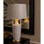 Lampe de table blanche 34 po Regency