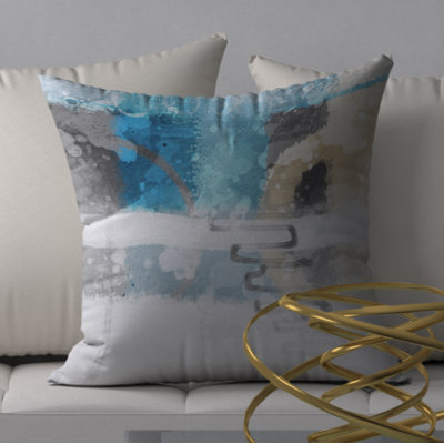 Housse de coussin décorative carrée distinctive