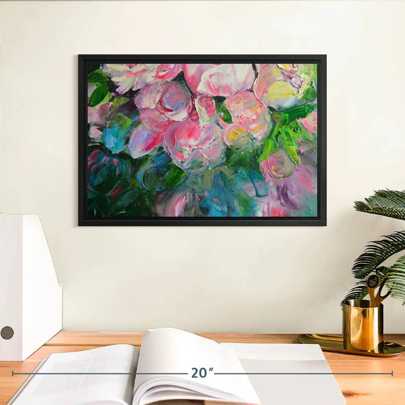 Avery Abstract Peonies, 9" H x 13" W