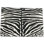 Animal Print Area Rug in White Black