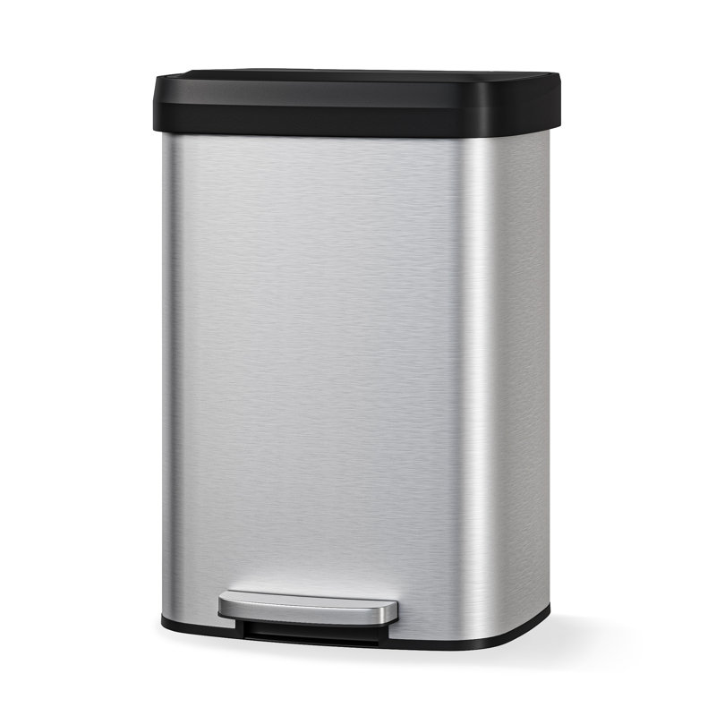 Stainless Steel Kitchen Trash Can, Stainless Steel