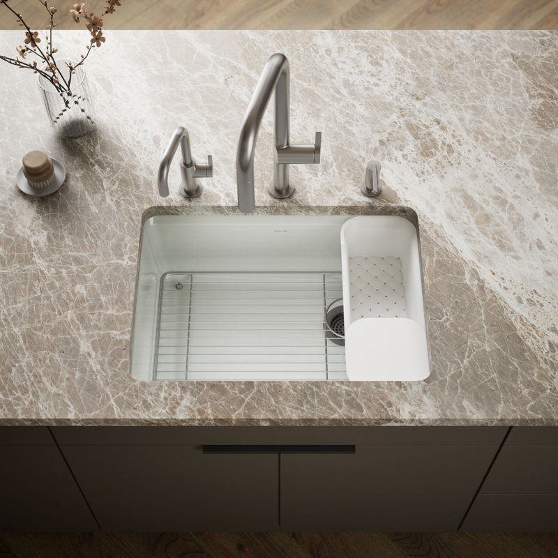 Riverby 27"L x 22"W Kitchen Sink, Sea Salt