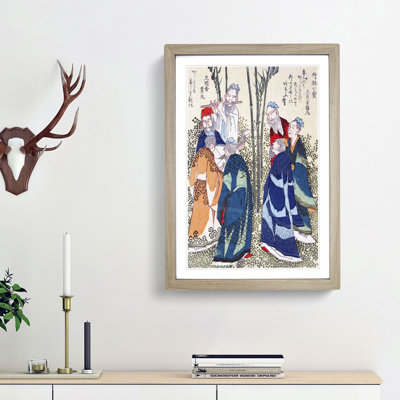 Seven Sages in the Bamboo Grove by Yashima Gakutei - Picture Frame Painting Print