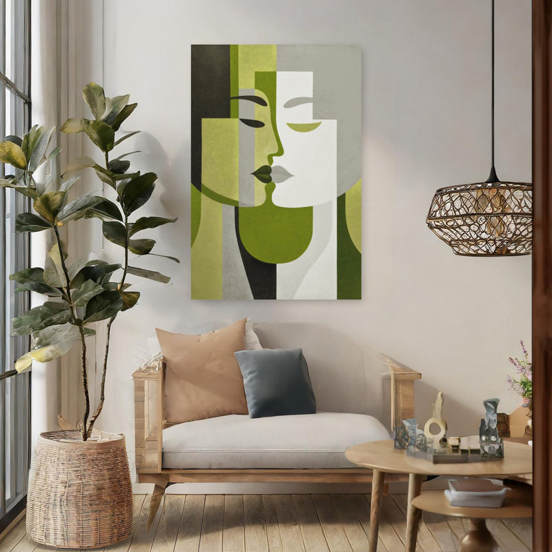 Art contemporain contemporain abstrait, H 48 po x l 32 po