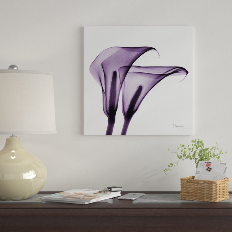 «Calla Lilies II», estampe numérique sur toile tendue, H 48 po x l 48 po x P 1,5 po, Toile tendue