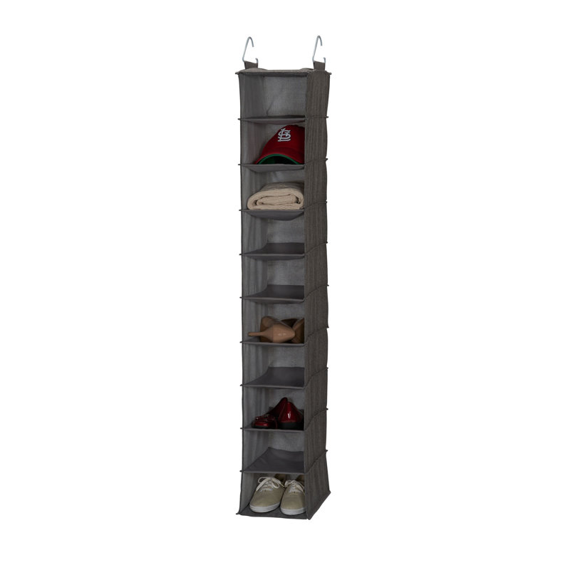 Cotton 10 Pocket Organizer, Gray