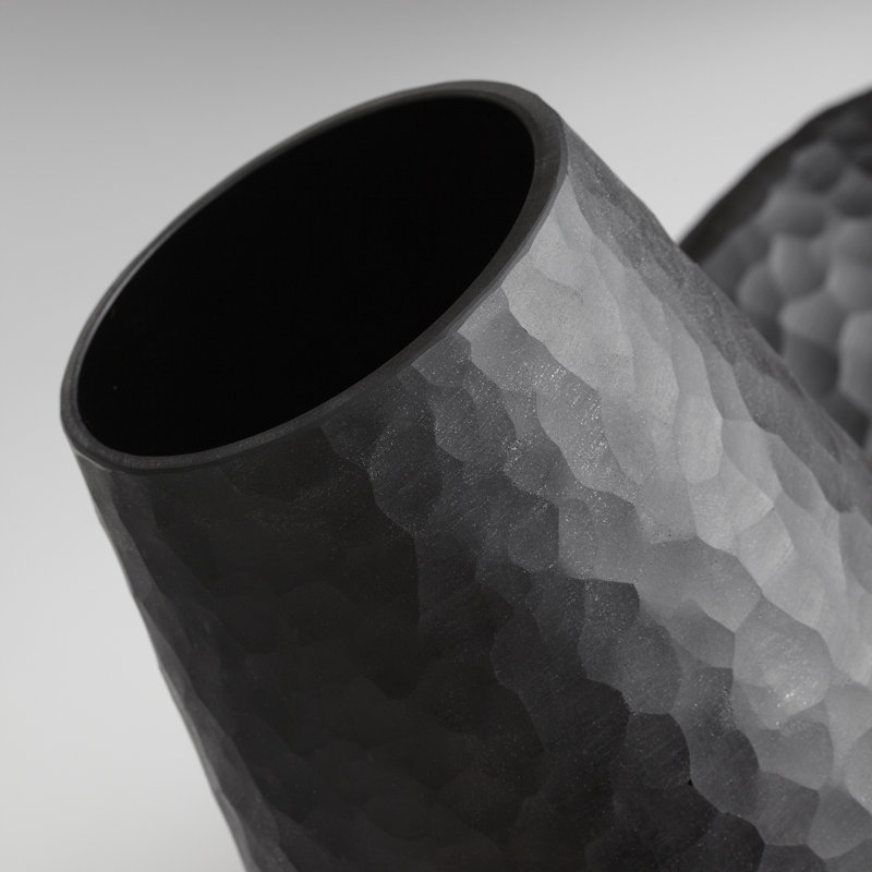 Lava Ceramic / Porcelain Table Vase, 15.25" H x 8.5" W x 8.5" D