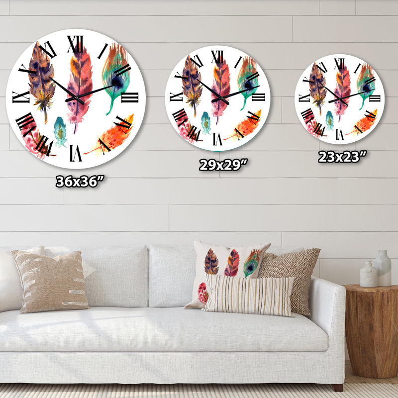 Horloge murale bohème et éclectique, Moyenne