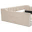 Lit de jour rembourré avec poche de rangement latérale, beige - confortable et fonctionnel pour n'importe quelle pièce-121053758-121053757