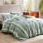 Bedsure Waffle Weave Duvet Cover King - 100% Cotton Boho Beding Set （Set of 3）-106246533-106246535